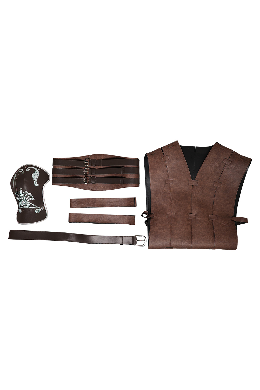 Movie Gladiator Commodus Medieval Leather Outfits Halloween Carnival Suit Cosplay Costume