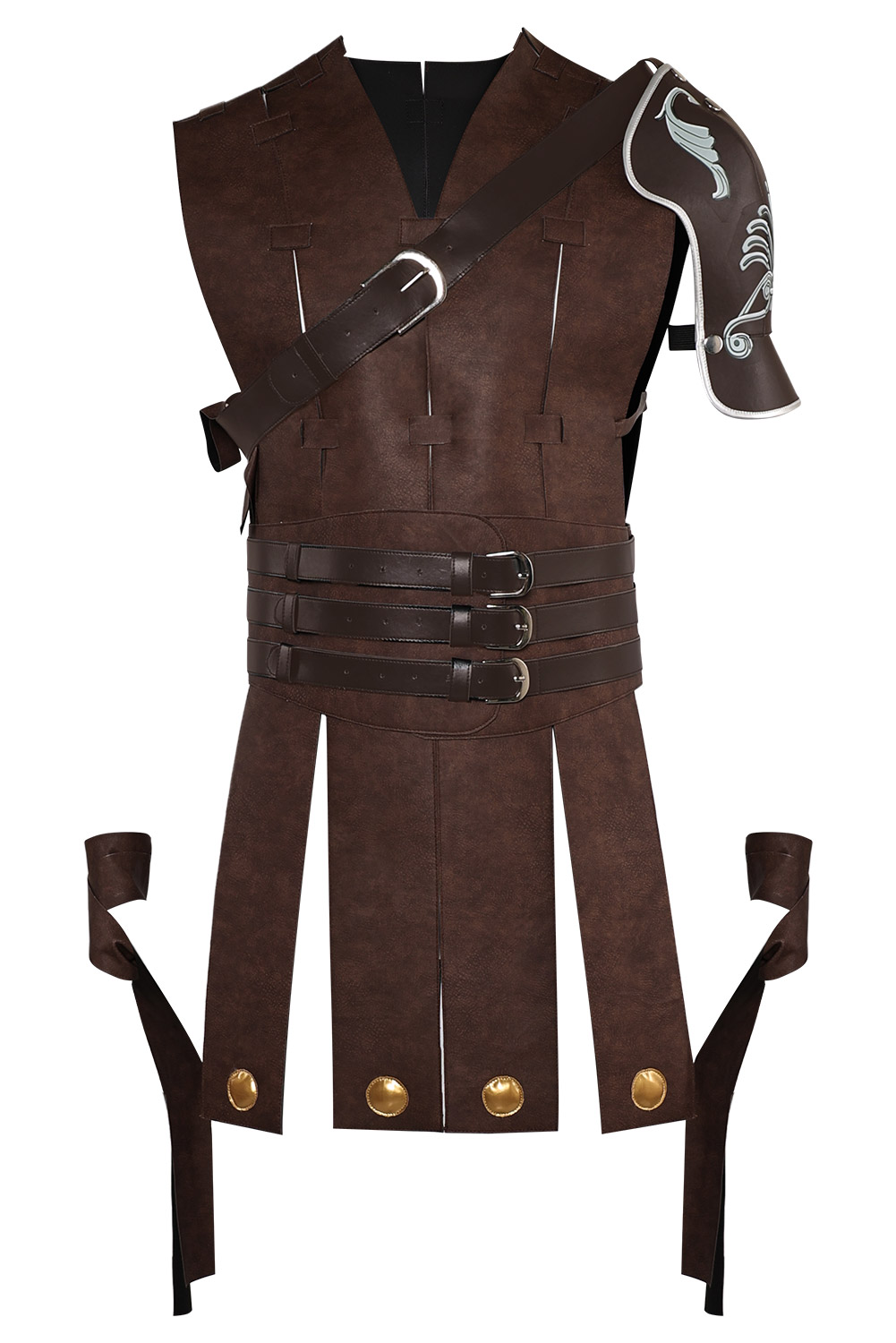 Movie Gladiator Commodus Medieval Leather Outfits Halloween Carnival Suit Cosplay Costume