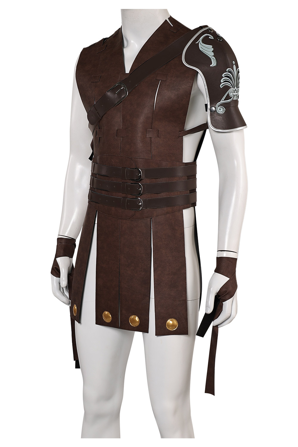 Movie Gladiator Commodus Medieval Leather Outfits Halloween Carnival Suit Cosplay Costume