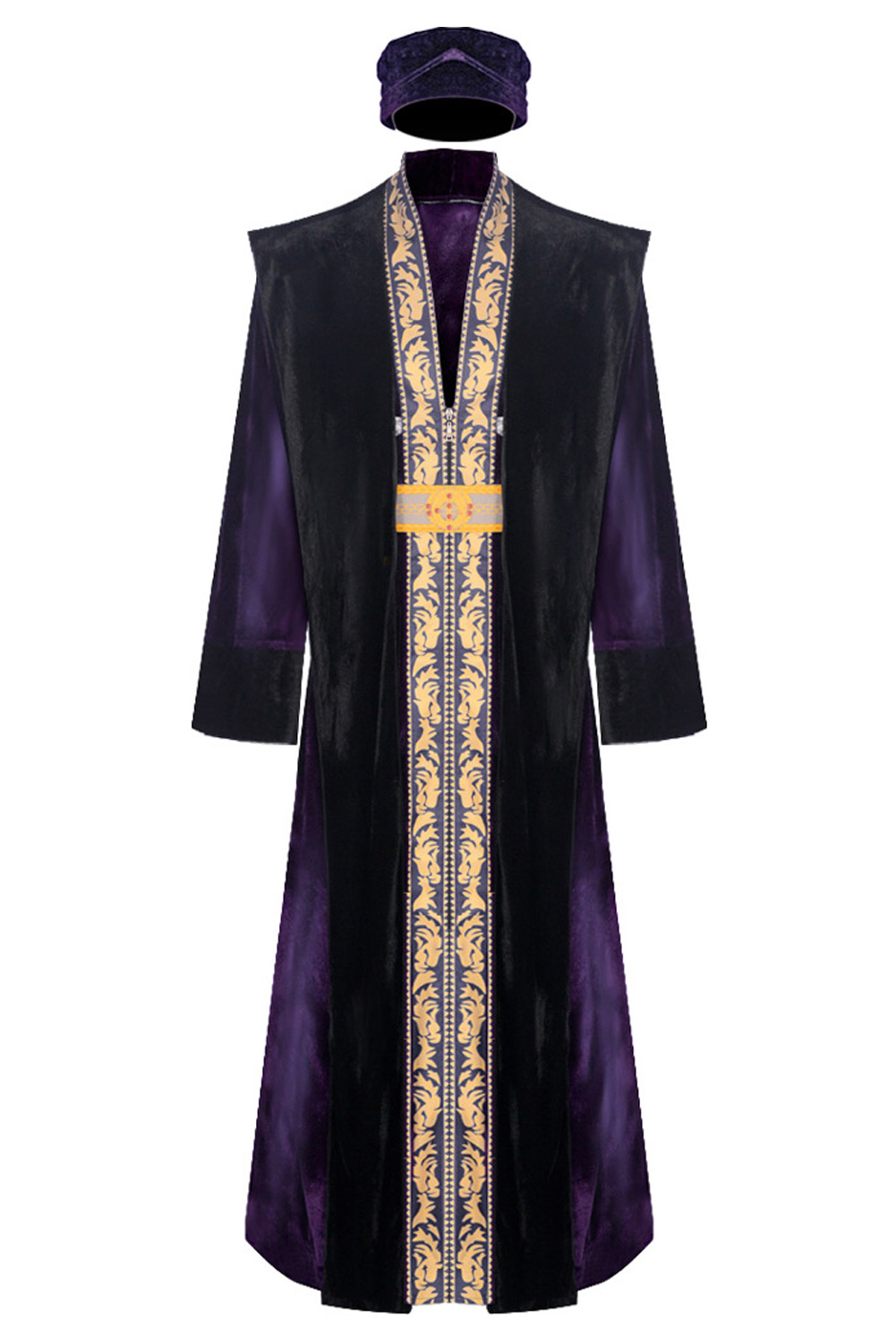 Movie Harry Potter Albus Dumbledore Purple Wizard Robe Outfits Halloween Carnival Suit Cosplay Costume 