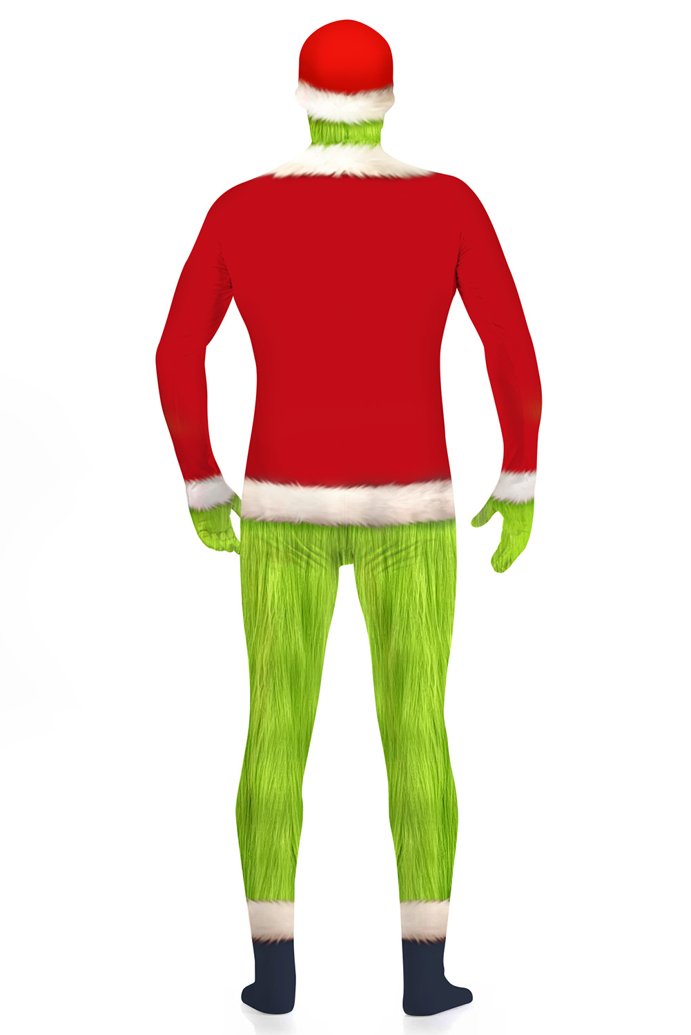 Movie How the Grinch Stole Christmas Grinch Jumpsuit Outfits Halloween ...