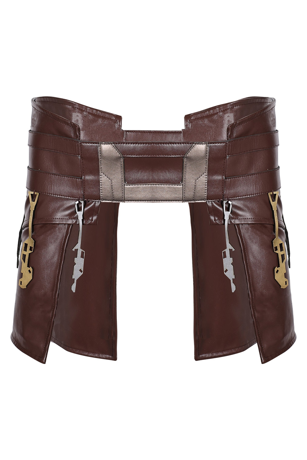 Movie Jedi Temple Guard Cosplay Leather Belt Waistband Halloween Carnival Costume Accessories