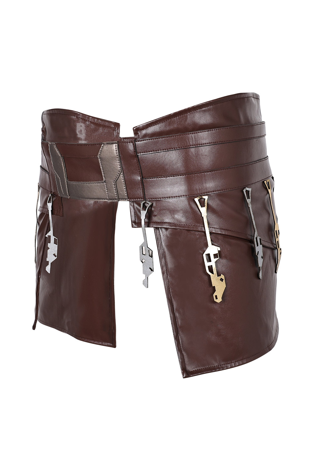 Movie Jedi Temple Guard Cosplay Leather Belt Waistband Halloween Carnival Costume Accessories