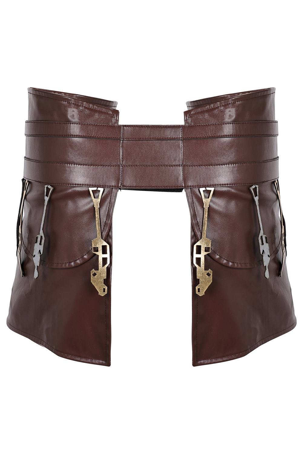 Movie Jedi Temple Guard Cosplay Leather Belt Waistband Halloween Carnival Costume Accessories