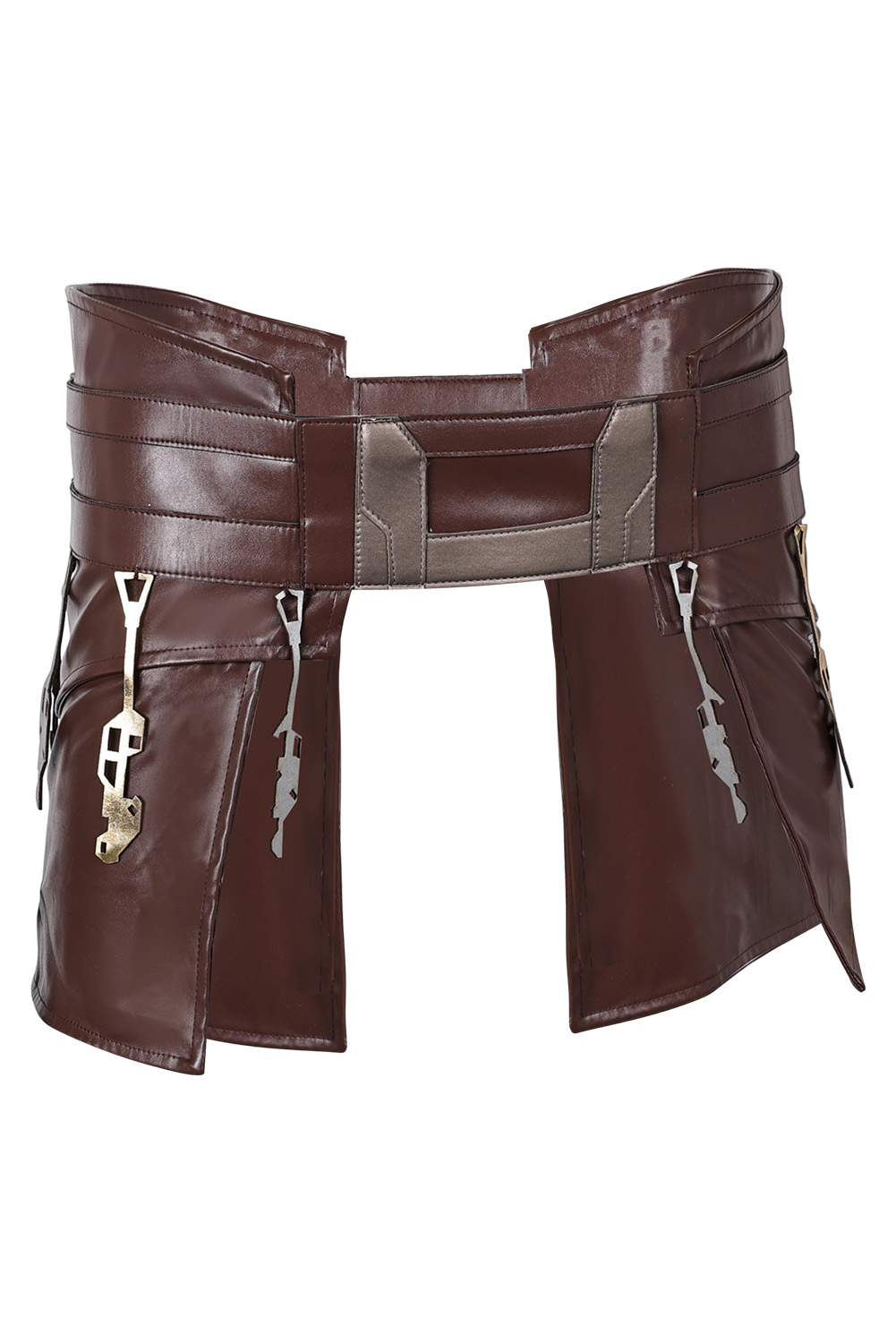 Movie Jedi Temple Guard Cosplay Leather Belt Waistband Halloween Carnival Costume Accessories