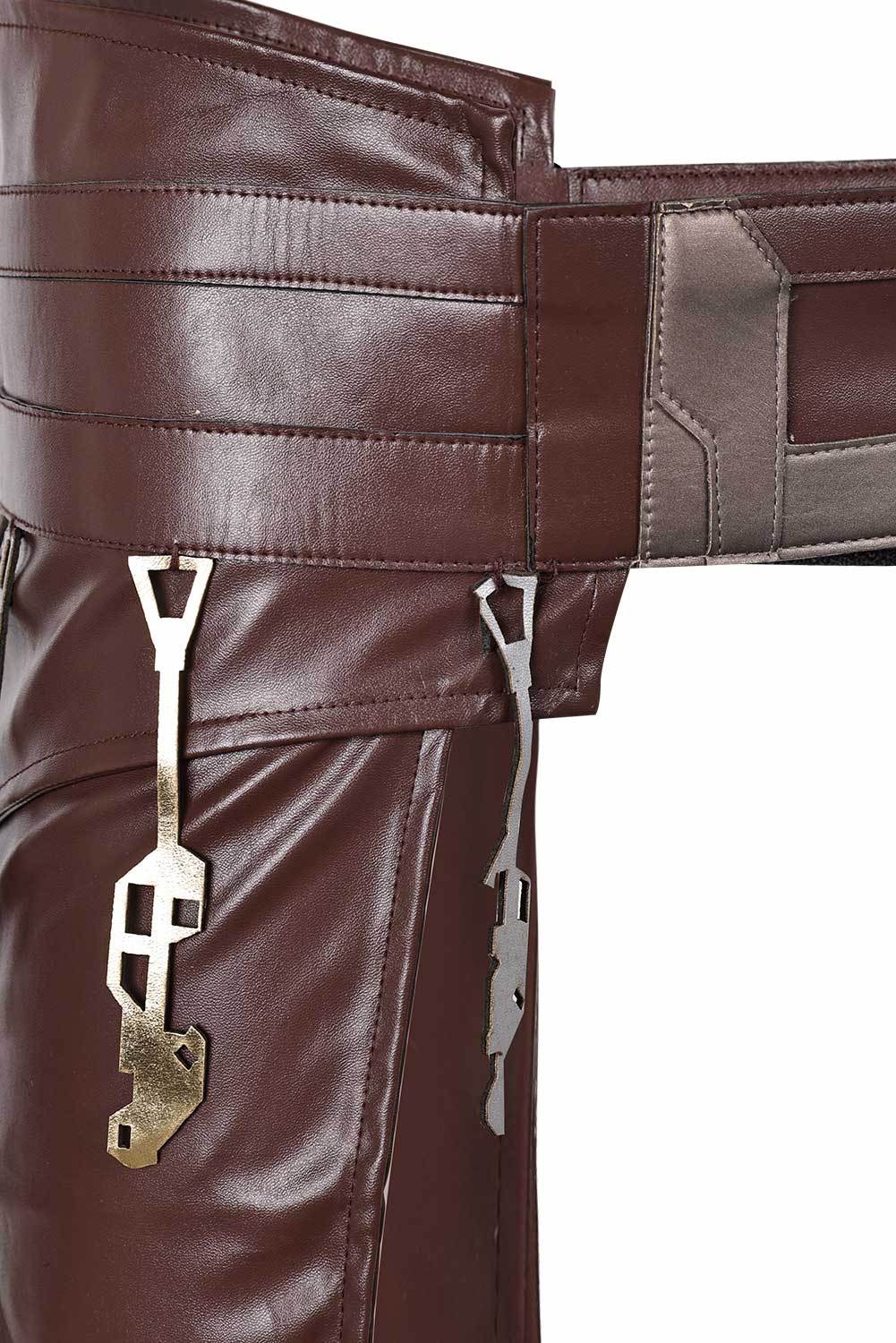 Movie Jedi Temple Guard Cosplay Leather Belt Waistband Halloween Carnival Costume Accessories