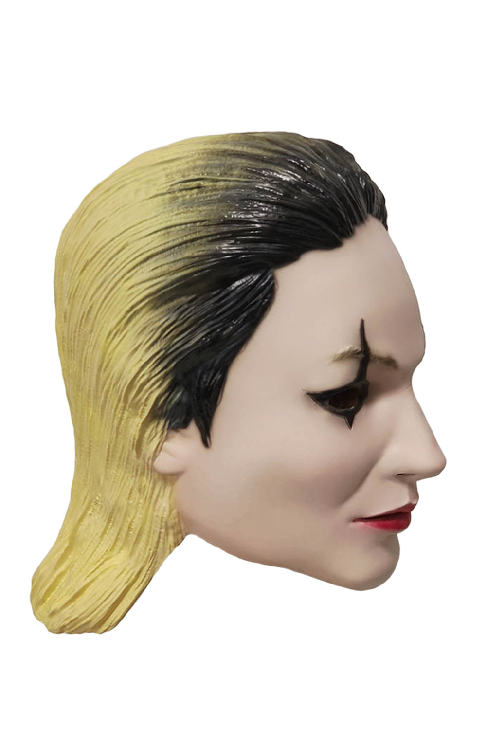 Movie Joker: Folie à Deux(2024) Harley Quinn Cosplay Back Wig Latex Masks Helmet Masquerade Halloween Costume Props