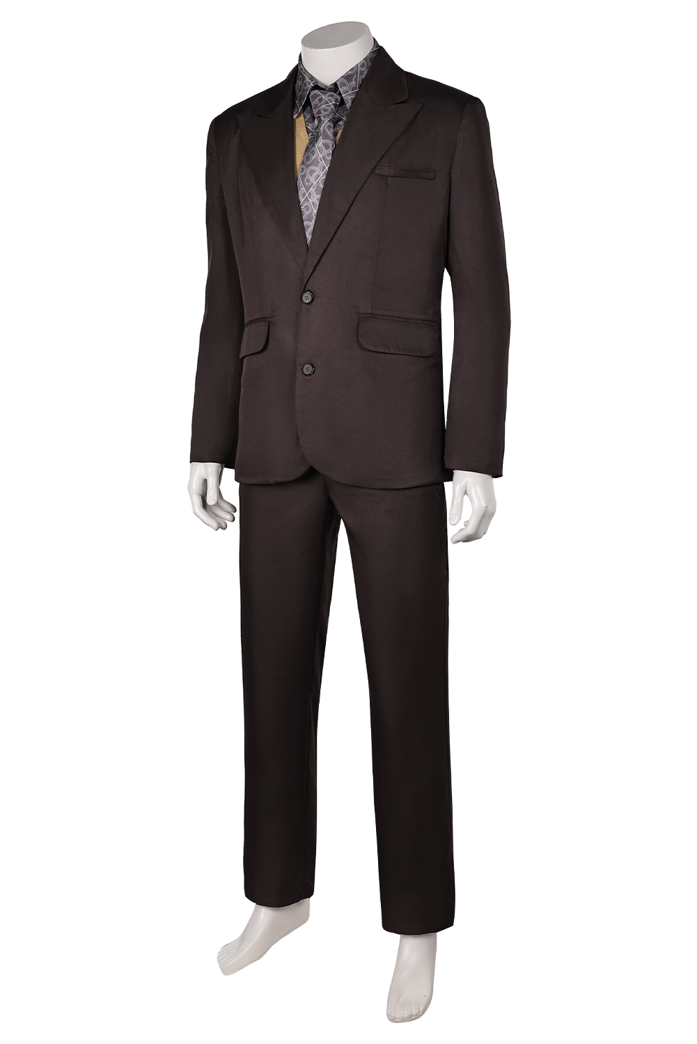Movie Joker: Folie à Deux(2024) Joker Arthur Fleck Brown Suit Set Outfits Halloween Carnival Uniform Cosplay Costume