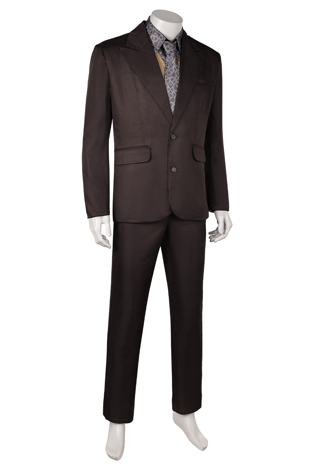 Movie Joker: Folie à Deux(2024) Joker Arthur Fleck Brown Suit Set Outfits Halloween Carnival Uniform Cosplay Costume