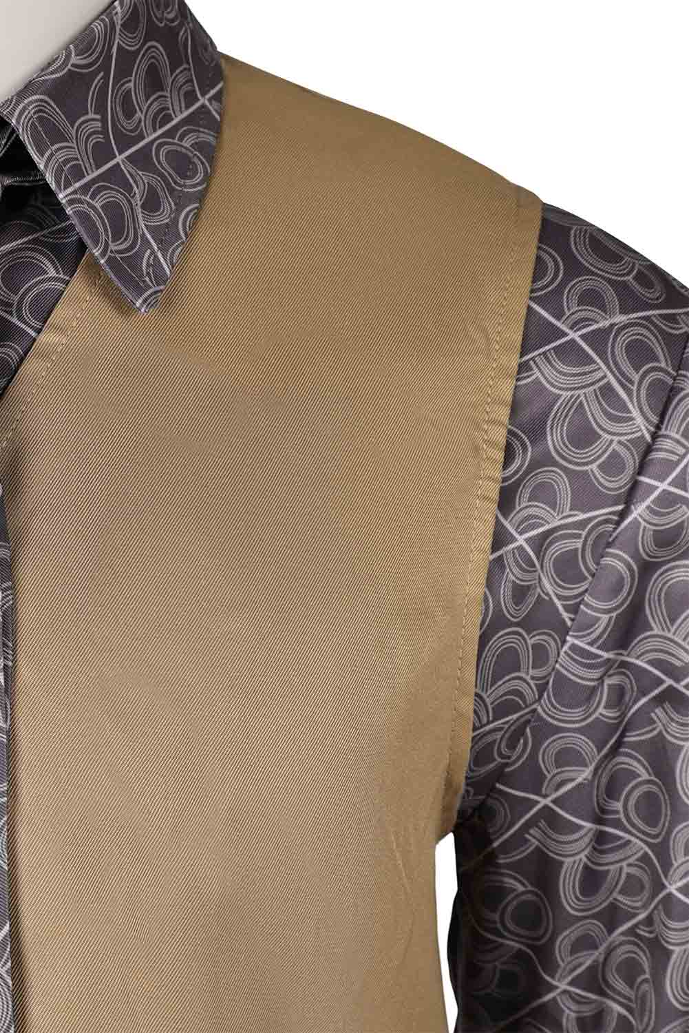 Movie Joker: Folie à Deux(2024) Joker Arthur Fleck Brown Suit Set Outfits Halloween Carnival Uniform Cosplay Costume