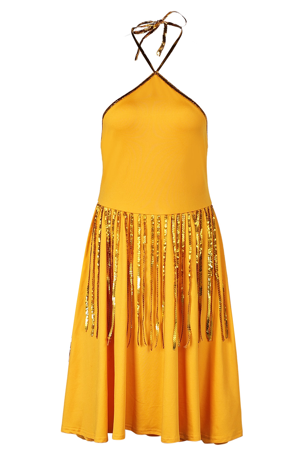 Movie Joker: Folie à Deux Harley Quinn Yellow Backless Dress Outfits Halloween Carnival Suit Cosplay Costume