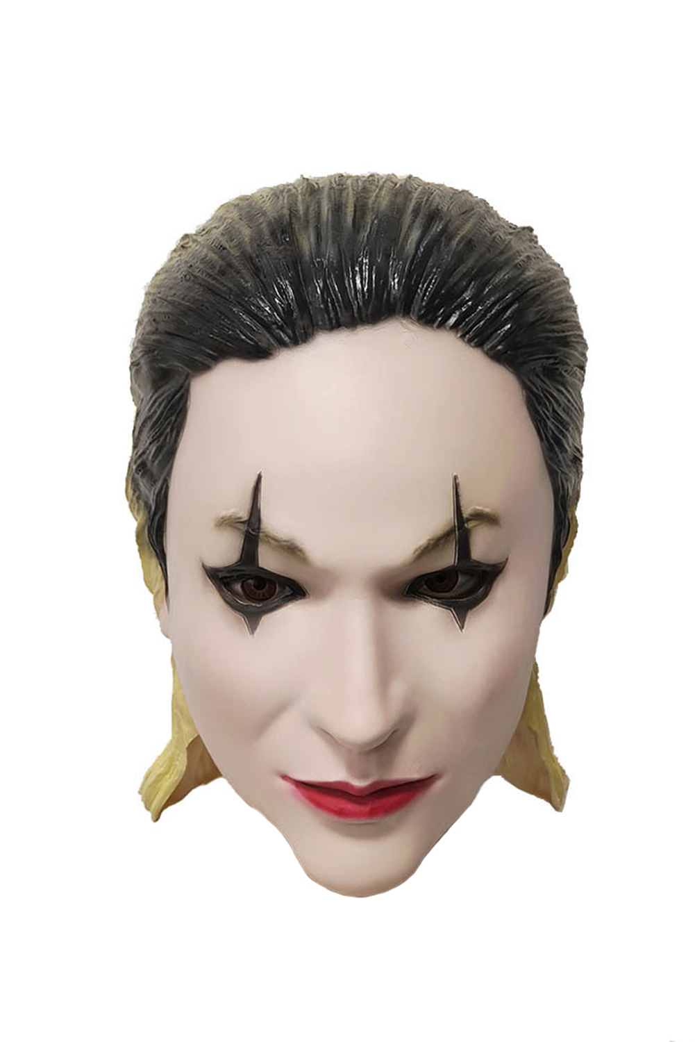 Movie Joker: Folie à Deux(2024) Harley Quinn Cosplay Back Wig Latex Masks Helmet Masquerade Halloween Costume Props