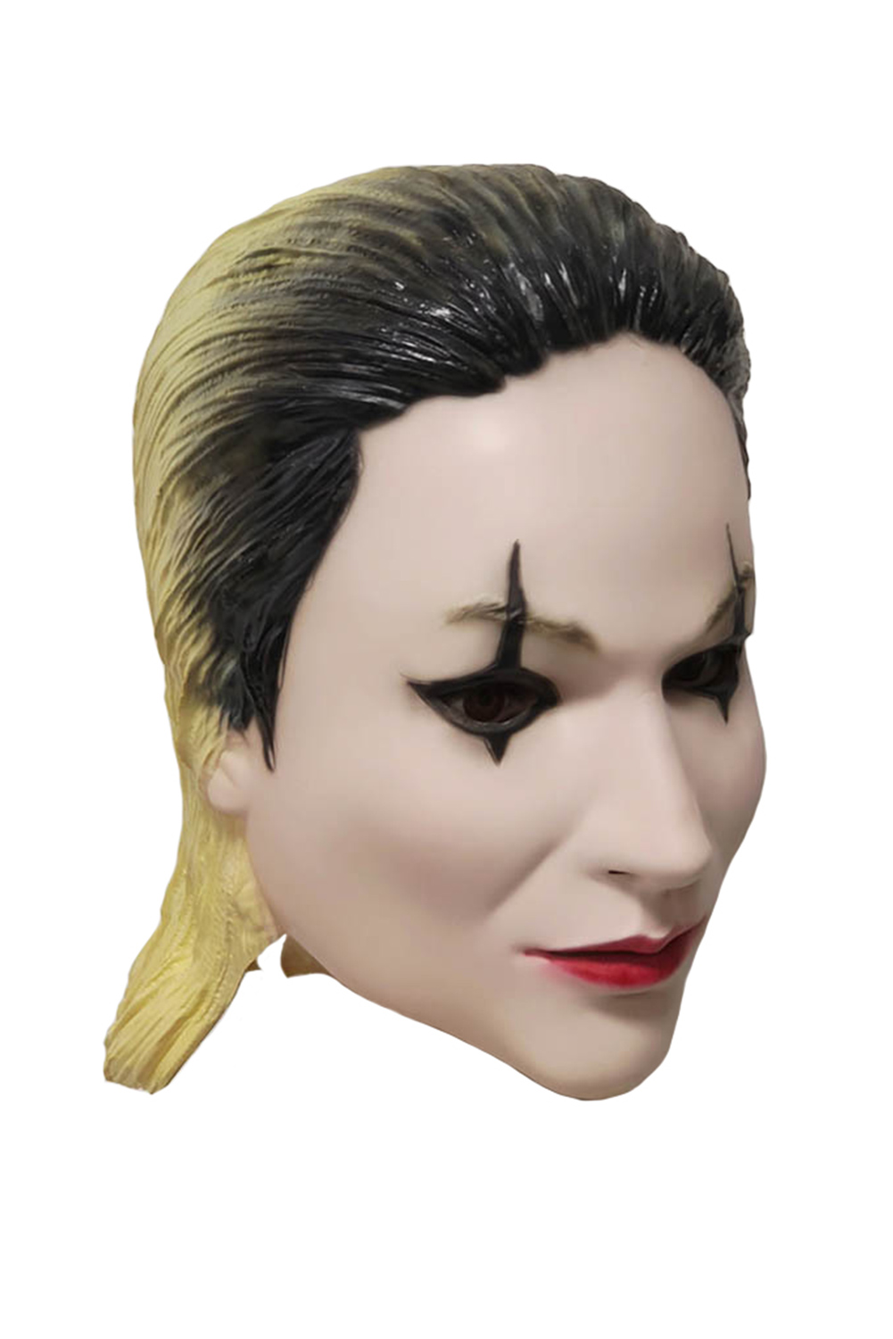 Movie Joker: Folie à Deux(2024) Harley Quinn Cosplay Back Wig Latex Masks Helmet Masquerade Halloween Costume Props