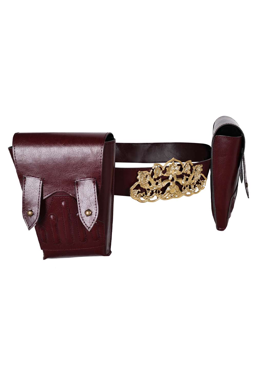 Movie Padme Amidala Cosplay Leather Belt Fanny Pack Set Halloween Costume Accessories Props