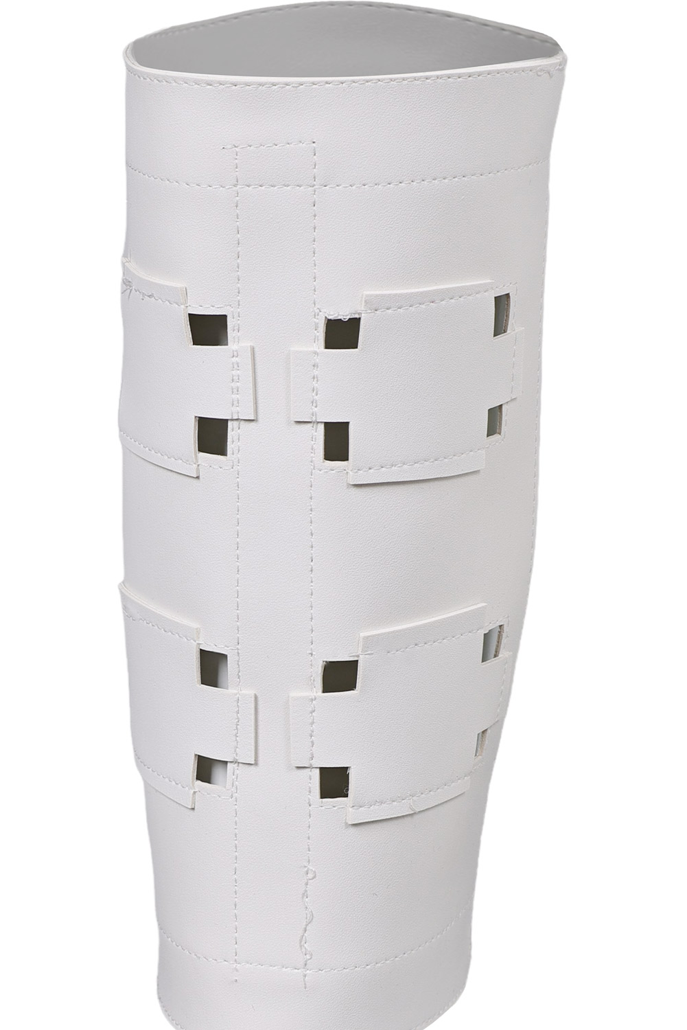 Movie Padme Amidala Kids Girls White Leather Feet Guard Halloween Costume Accessories