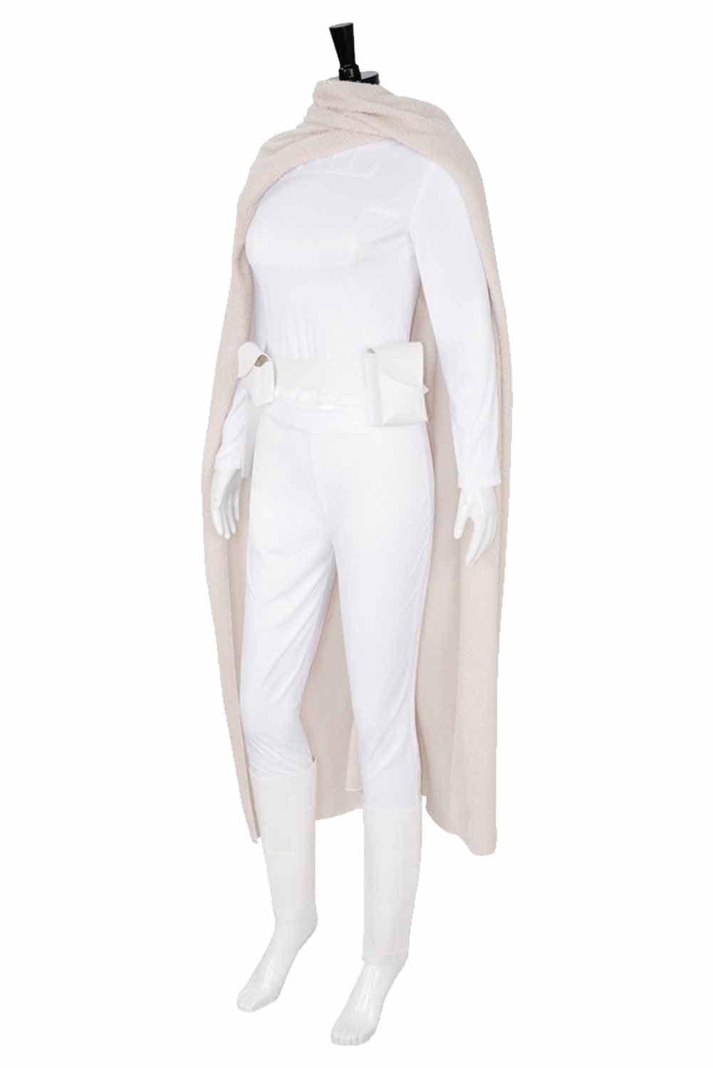 Movie Padme Naberrie Amidala White Set With Cloak Outfits Halloween Carnival Suit Cosplay Costume