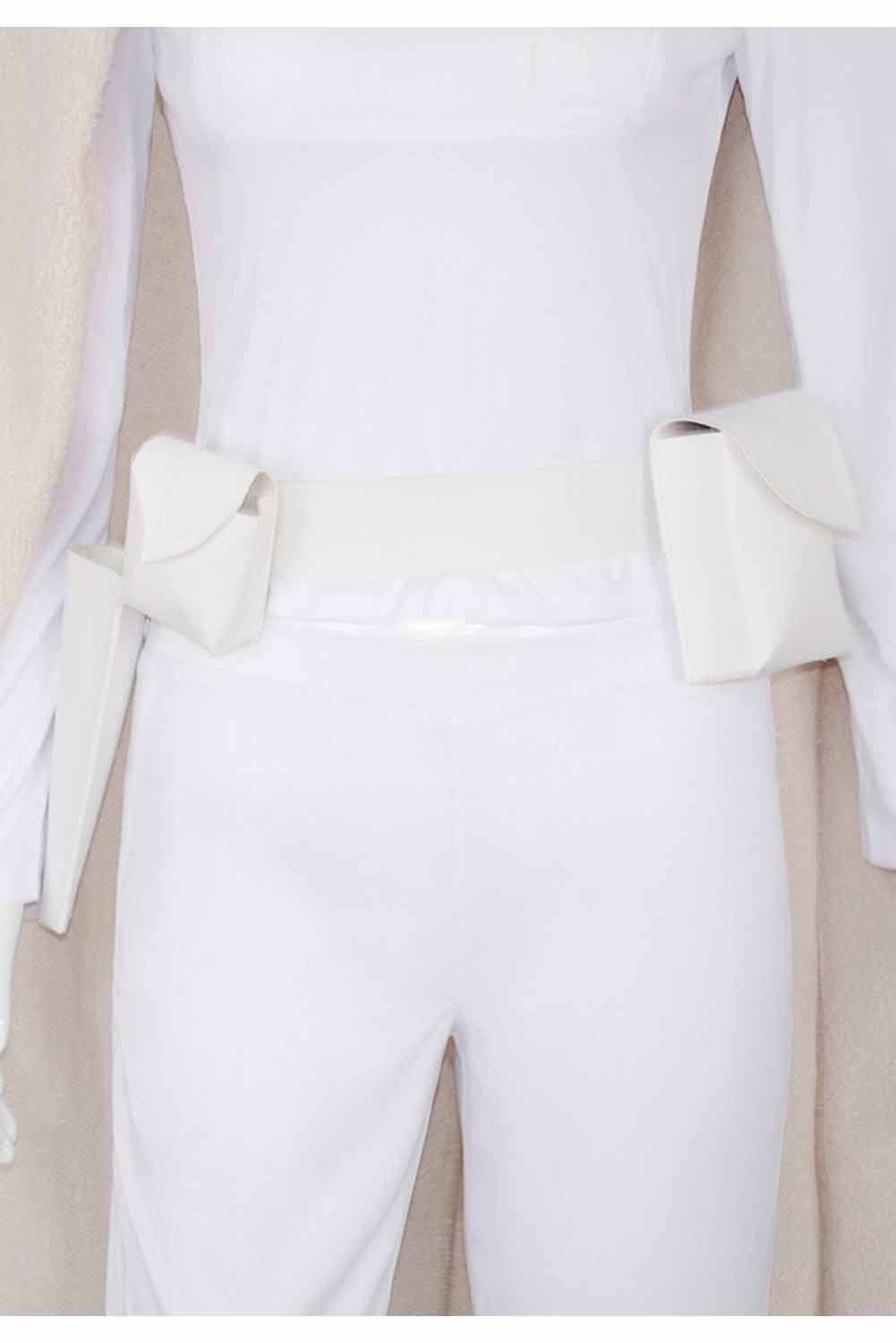 Movie Padme Naberrie Amidala White Set With Cloak Outfits Halloween Carnival Suit Cosplay Costume