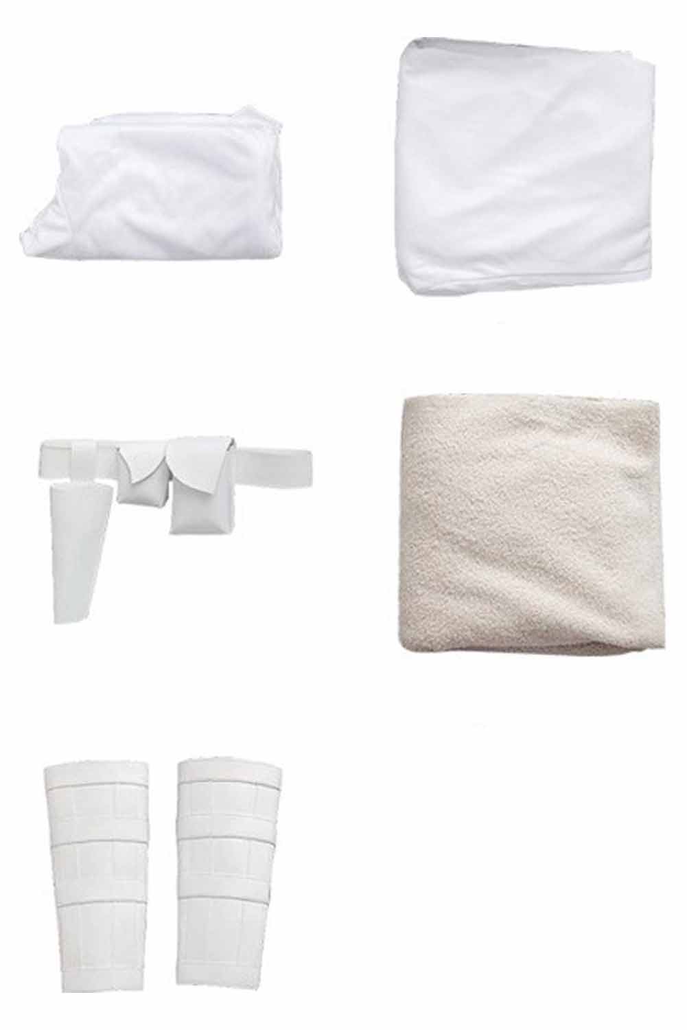 Movie Padme Naberrie Amidala White Set With Cloak Outfits Halloween Carnival Suit Cosplay Costume