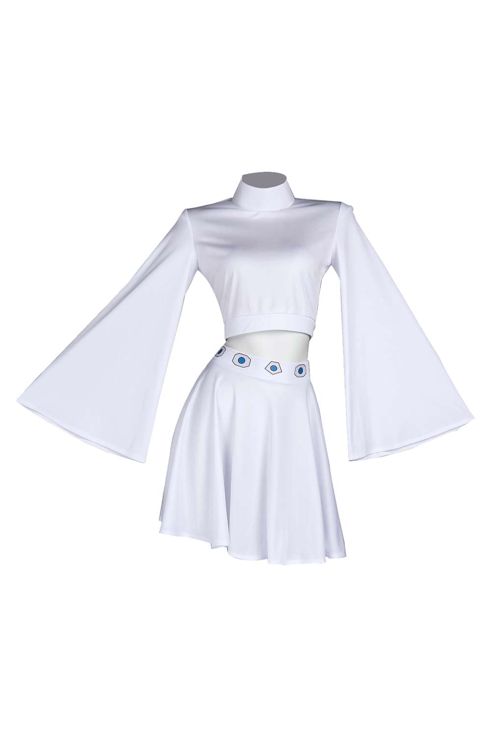 Movie Princess Leia White Top Skirt Set Dress Outfits Halloween Carnival Suit Cosplay Costume Original Design