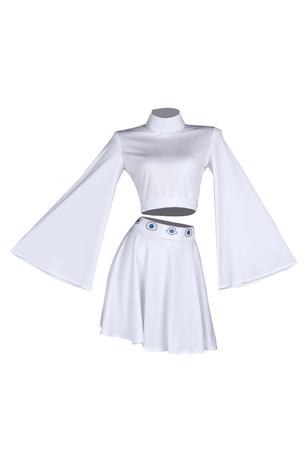 Movie Princess Leia White Top Skirt Set Dress Outfits Halloween Carnival Suit Cosplay Costume Original Design