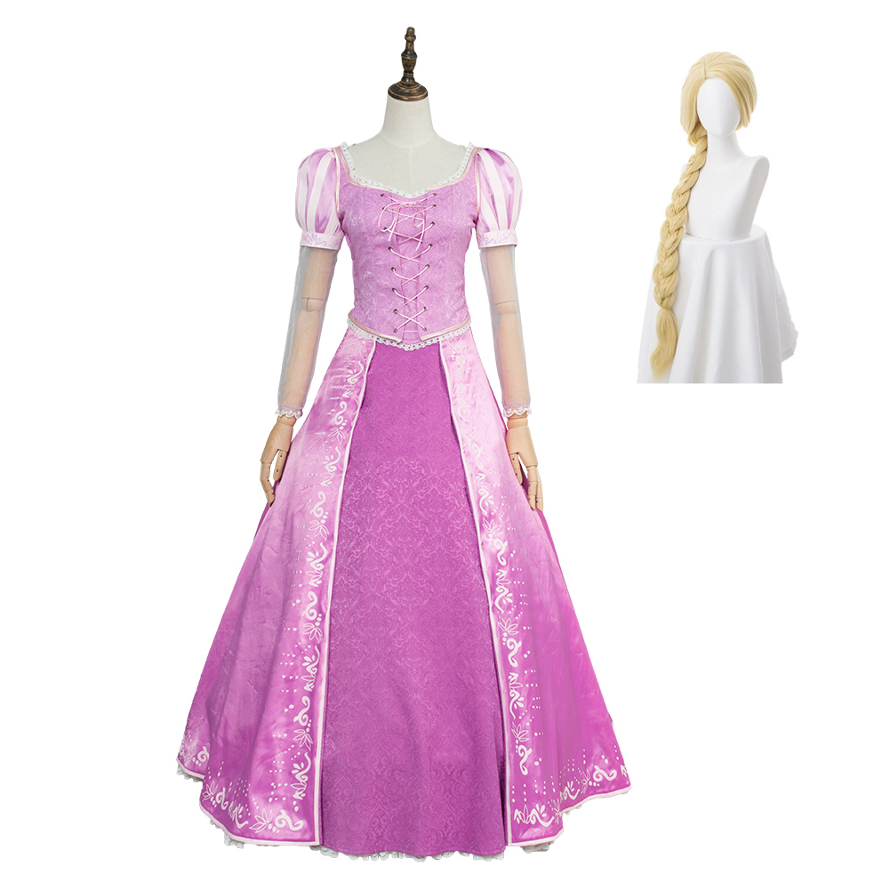 Movie Rapunzel Tangled Ever After Rapunzel Dress Outfits Halloween Carnival Suit Cosplay Costume