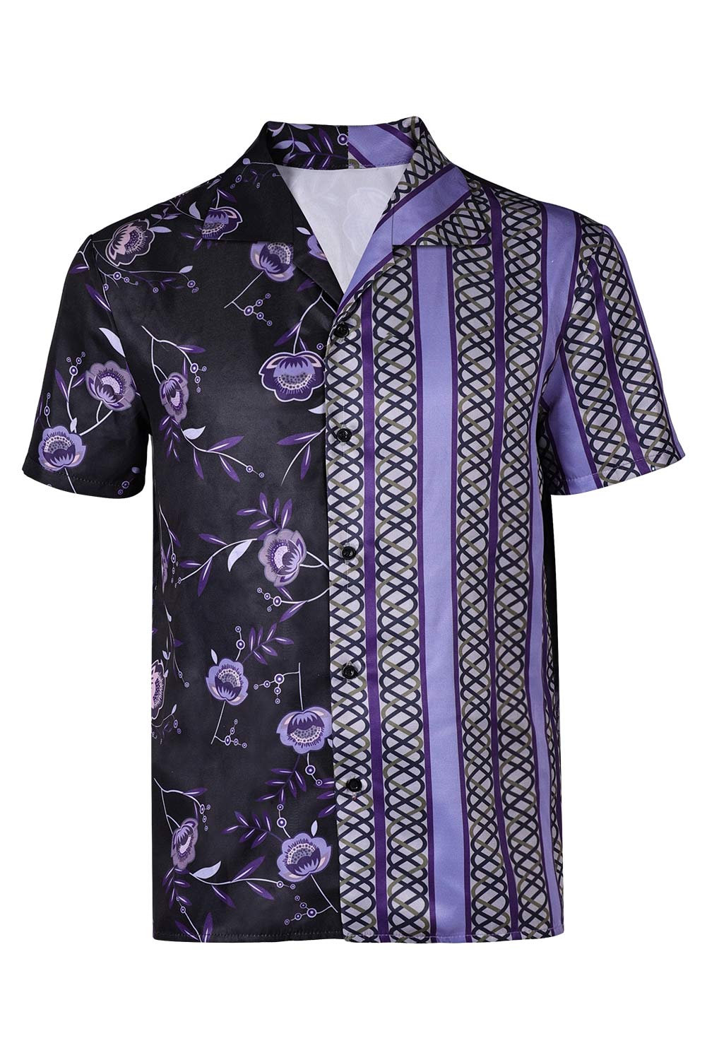 Movie Road House 2024 Knox Printed Purple T-shirt Outfits Halloween Carnival Suit Cosplay Costume  