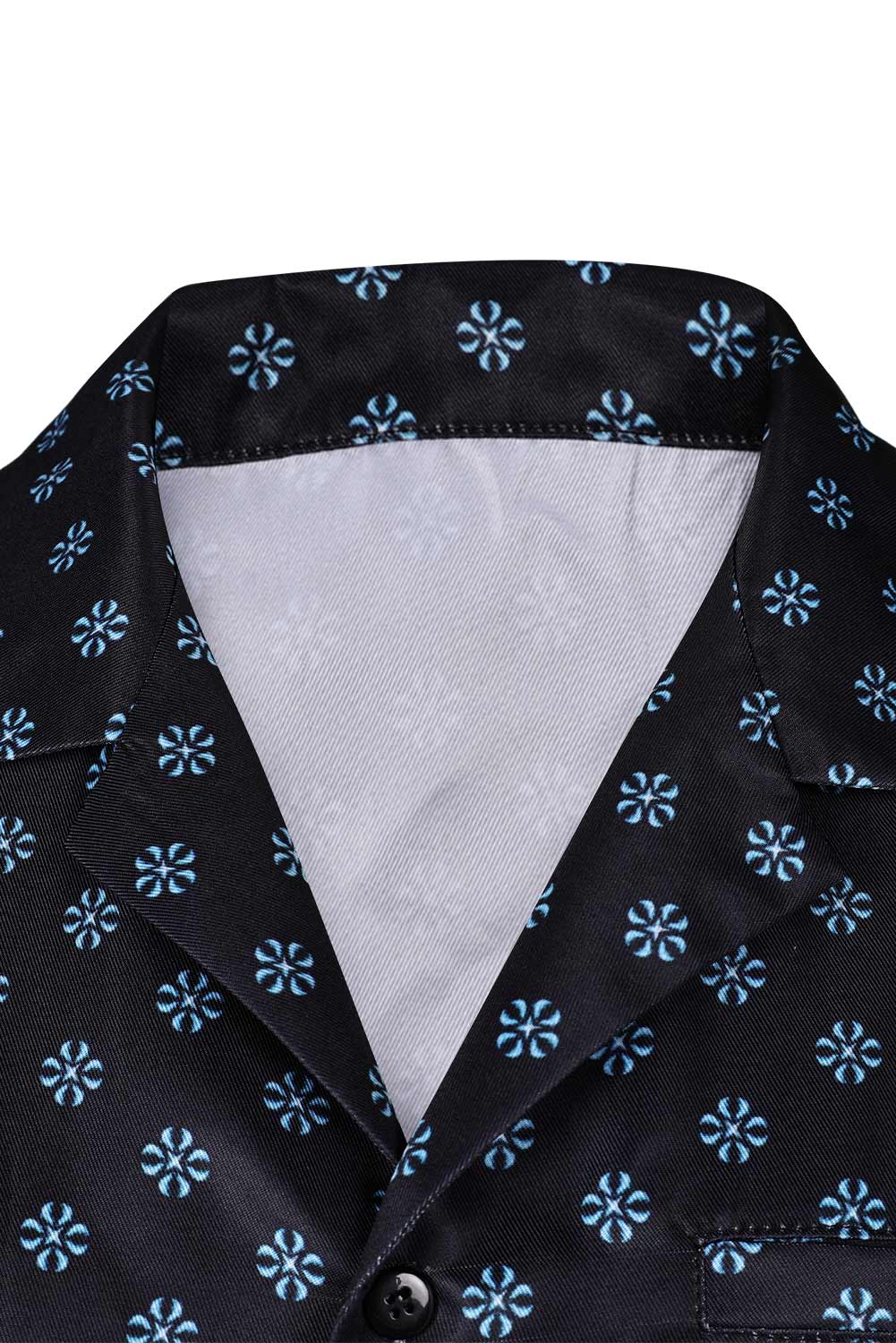 Movie Road House 2024 Printed Black Shirt Outfits Halloween Carnival Suit Cosplay Costume