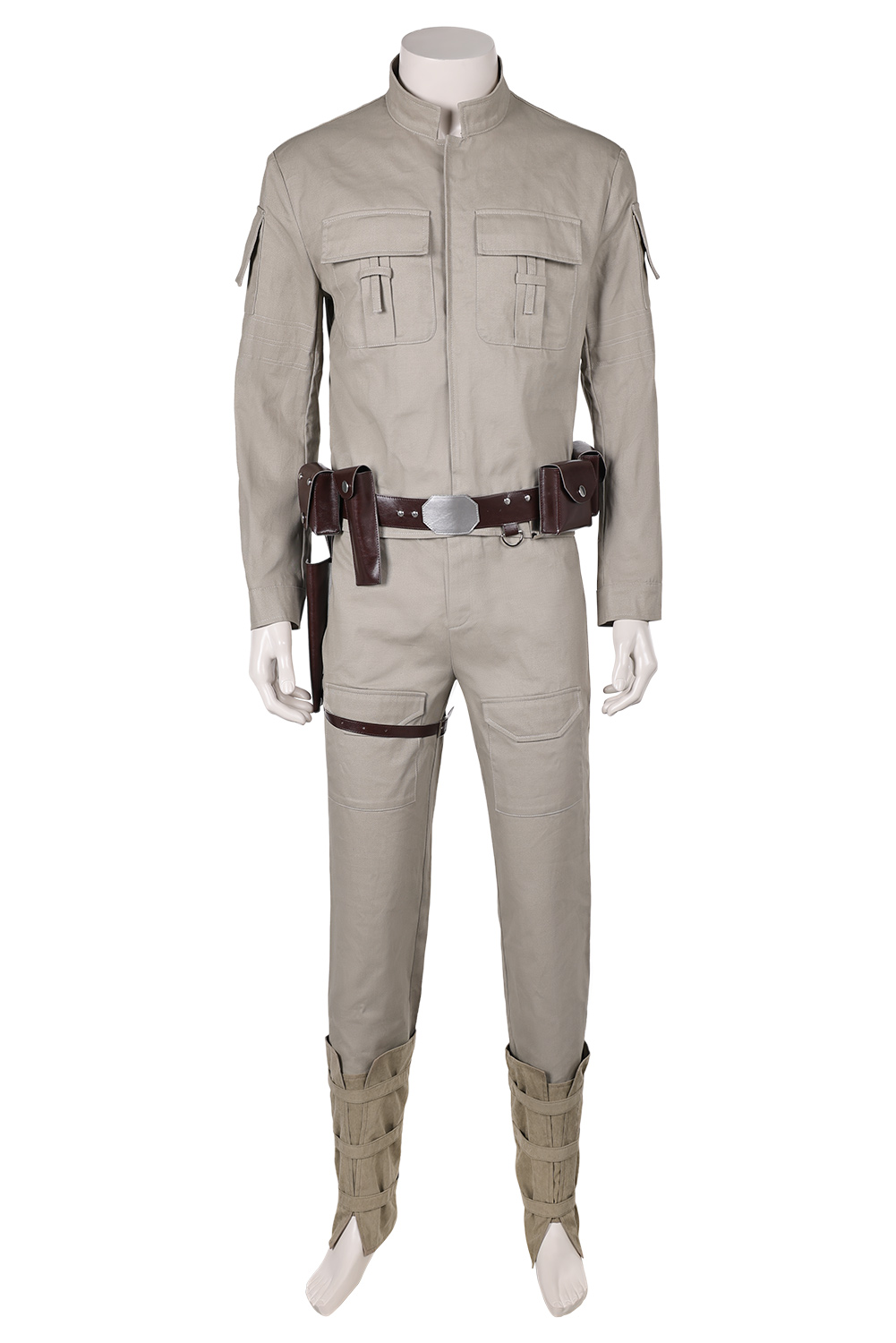 Movie SW: Episode V - The Empire Strikes Back Luke Skywalker Khaki Top Pants Full Set Outfits Halloween Carnival Suit Cosplay Costume