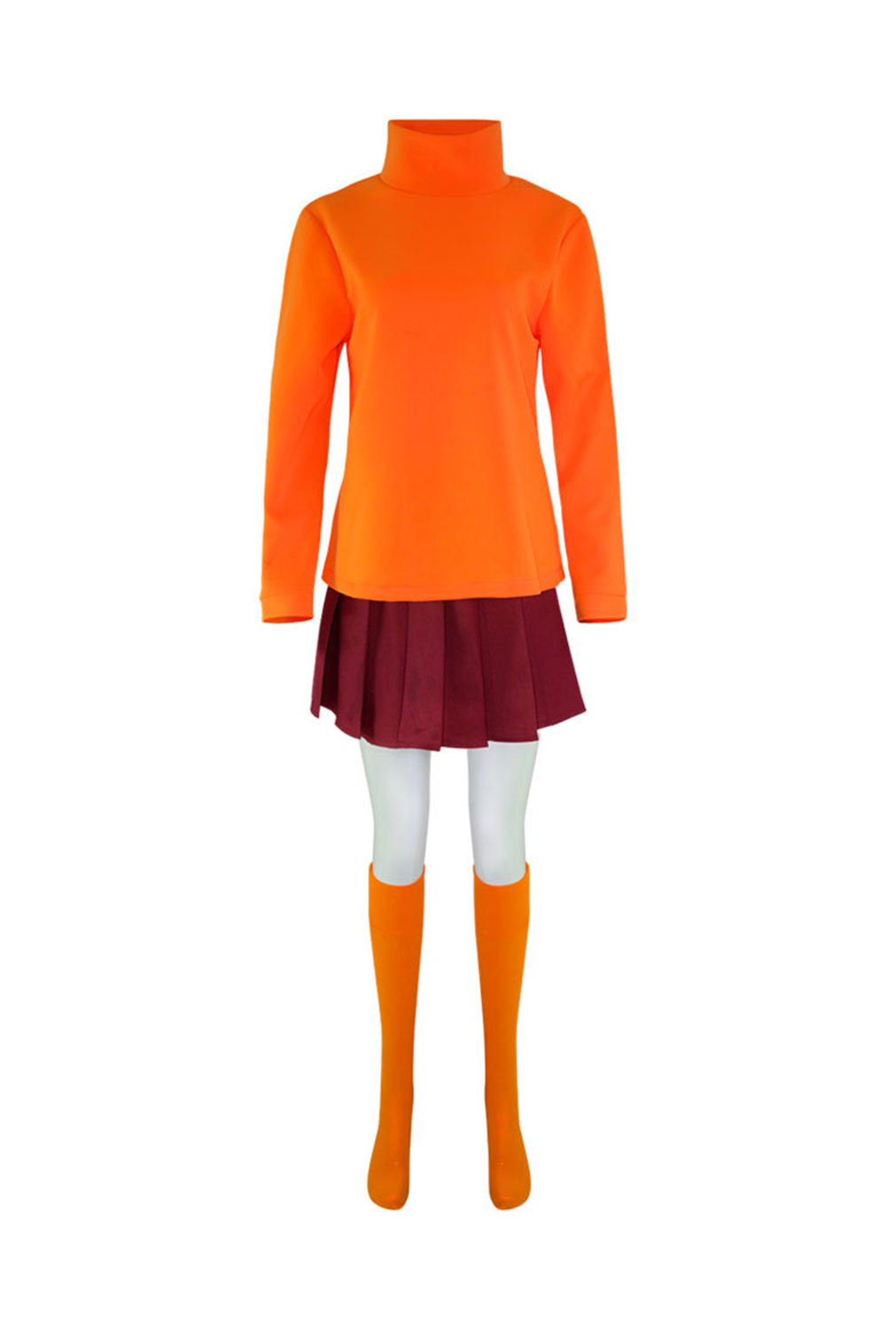 Movie Scooby-Doo 2：Monsters Unleashed Velma Outfits Halloween Carnival Suit Cosplay Costume