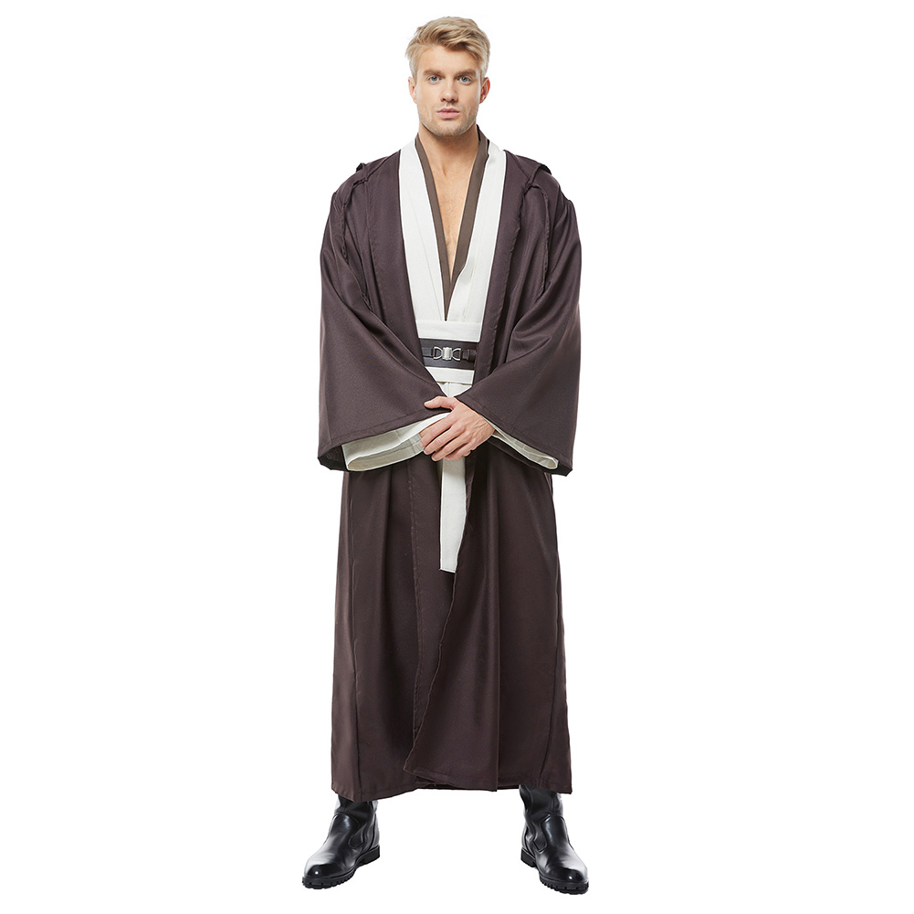 Movie Star Wars Kenobi Jedi TUNIC Full Set Cosplay Costume Halloween Carnival Suit