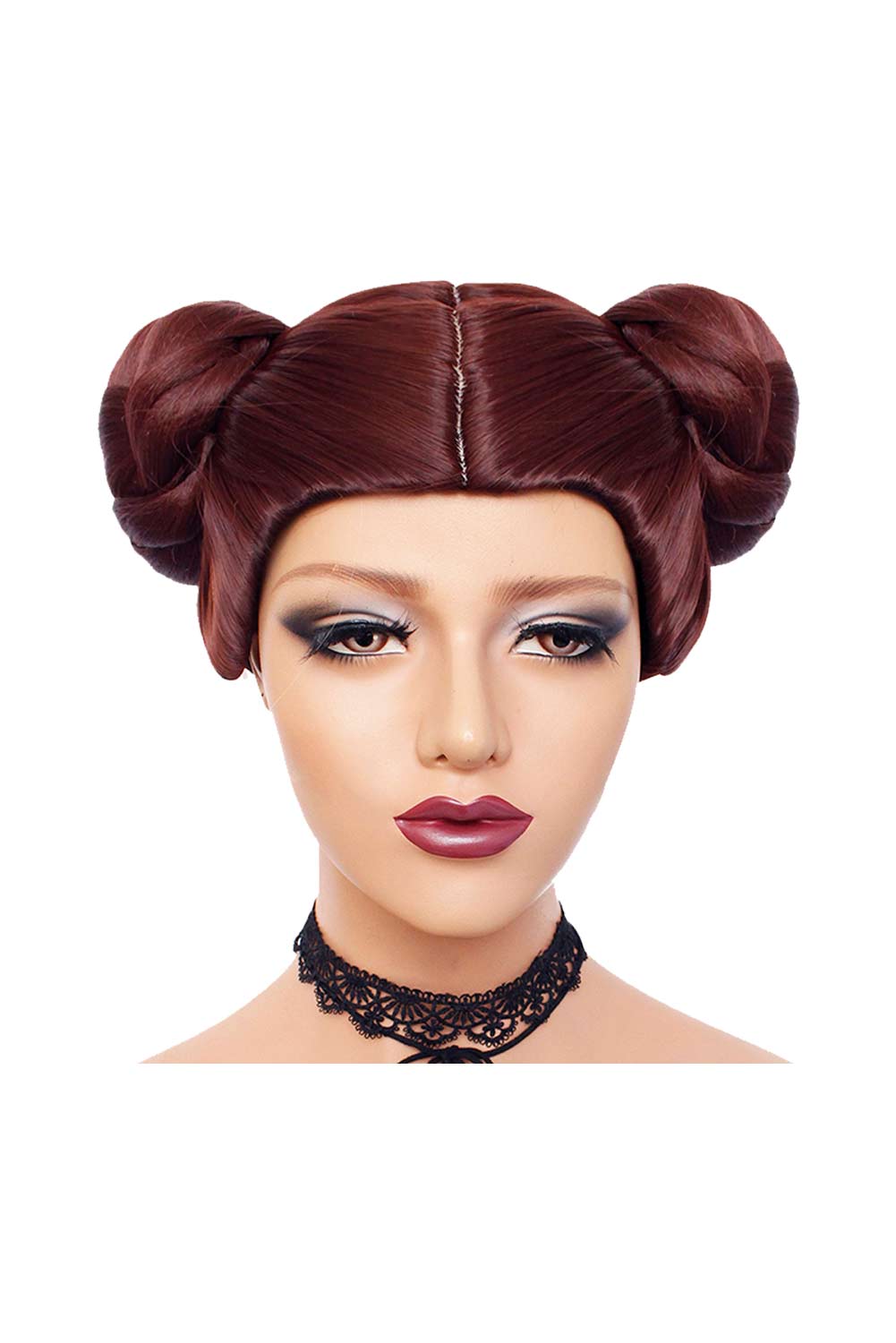 Movie Star Wars Leia Princess Kid Girls Cosplay Wig Heat Resistant Synthetic Hair Halloween Costume Accessories