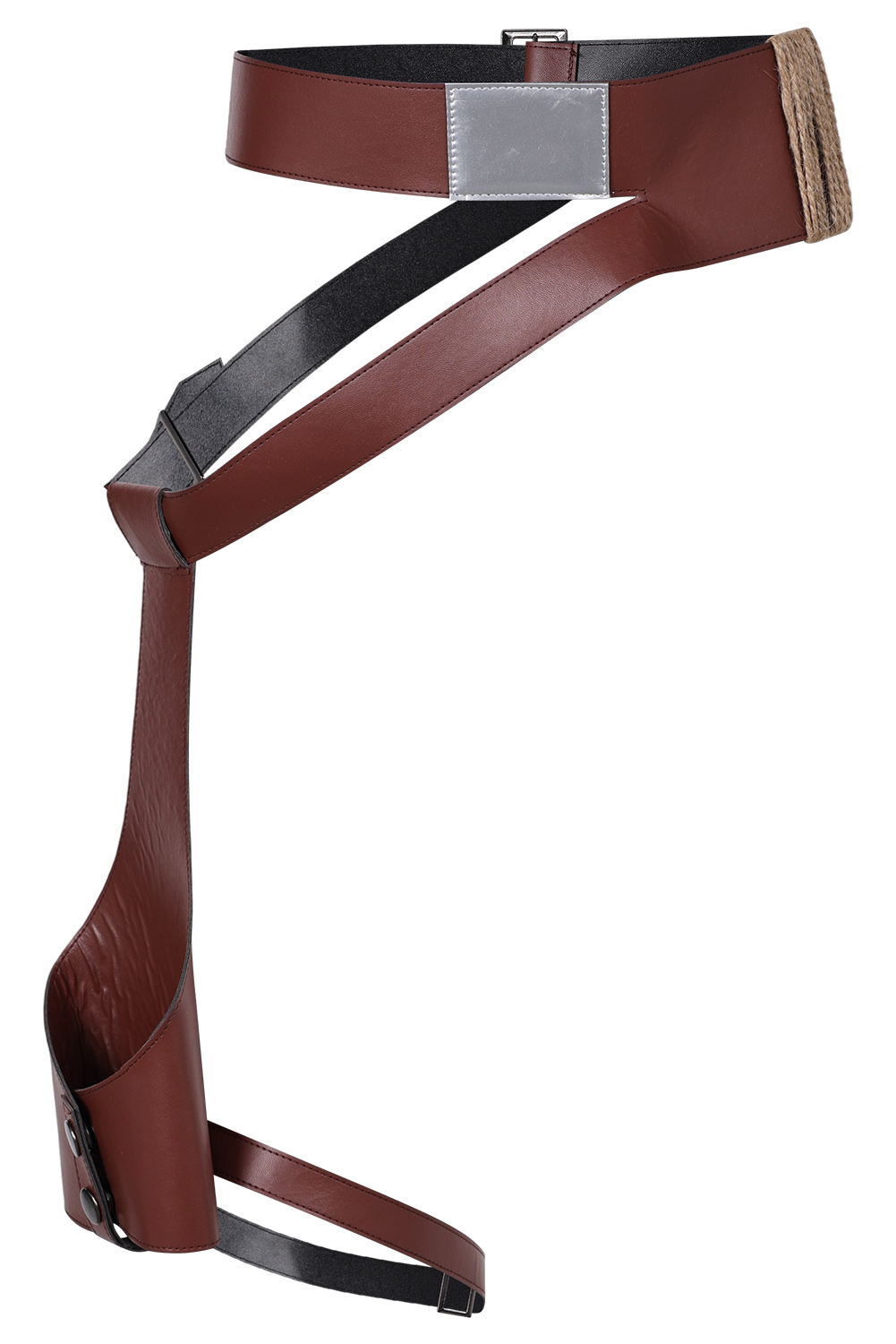 Movie Star Wars Rey Skywalker Cosplay Composite Leather Belt Holster Halloween Costumes Accessory