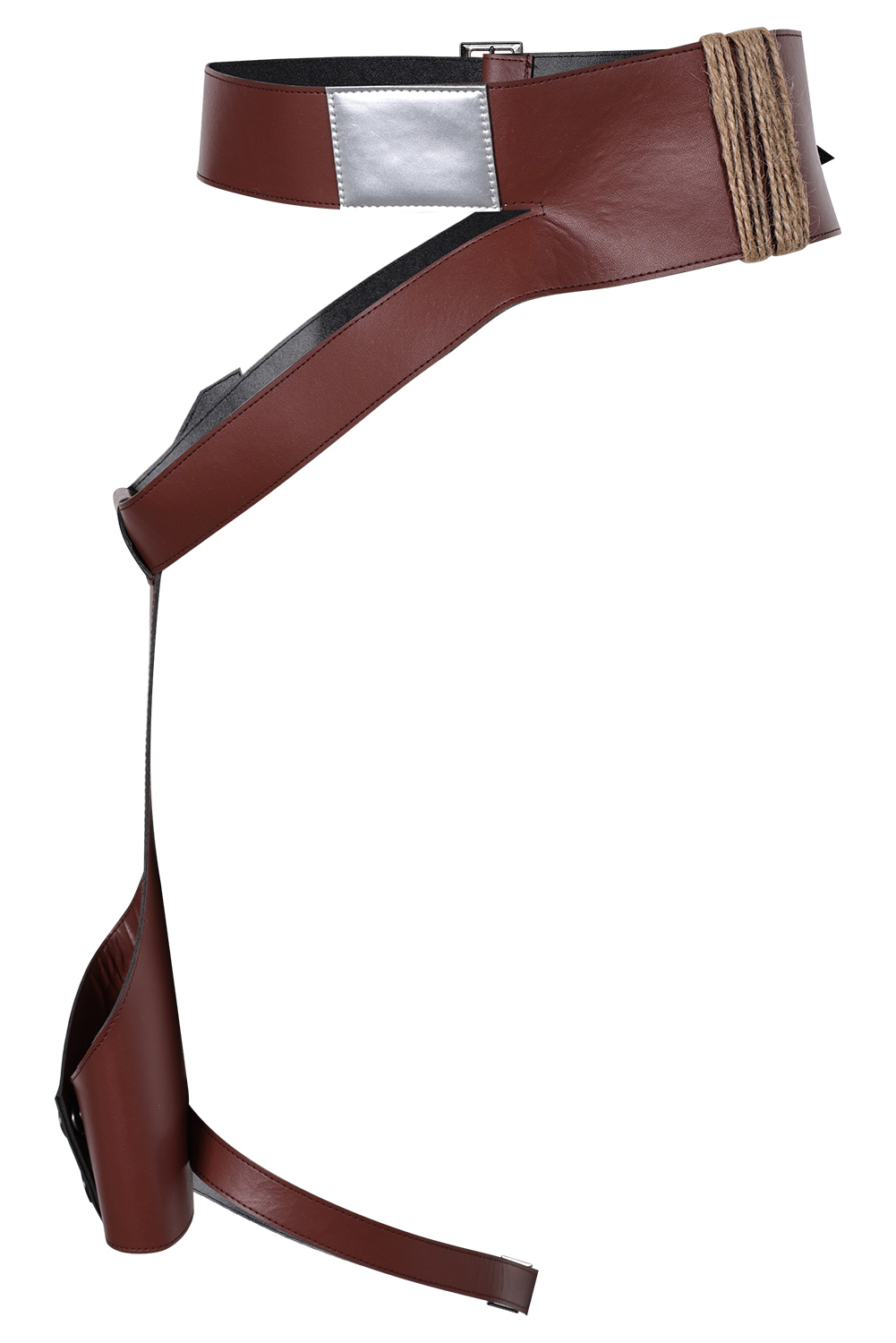 Movie Star Wars Rey Skywalker Cosplay Composite Leather Belt Holster Halloween Costumes Accessory