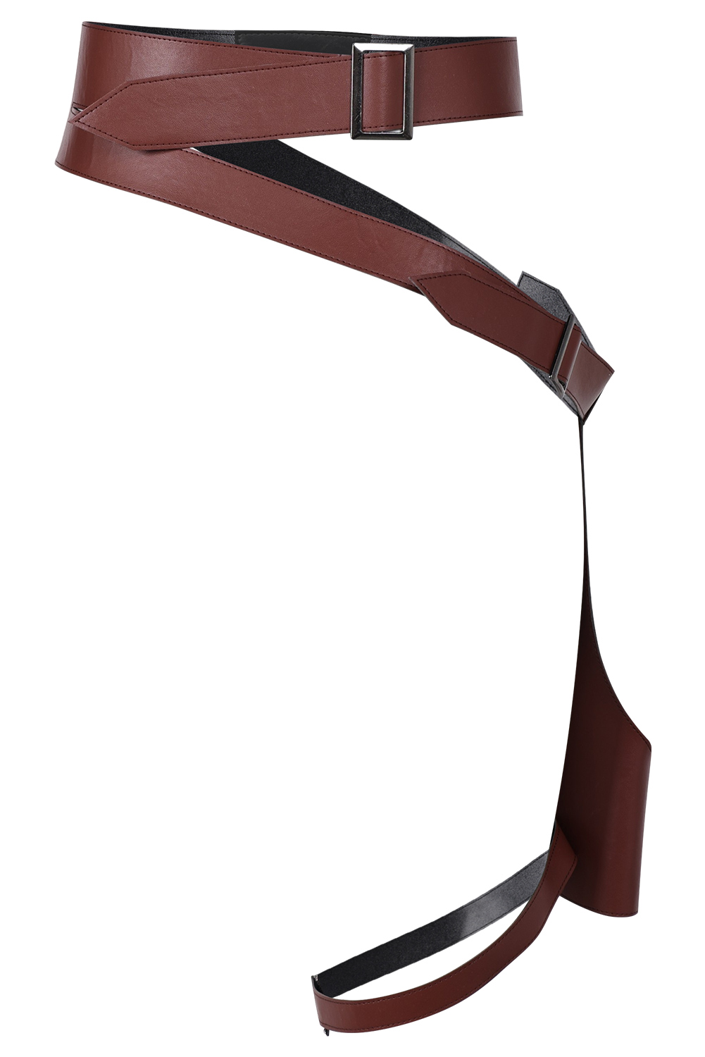 Movie Star Wars Rey Skywalker Cosplay Composite Leather Belt Holster Halloween Costumes Accessory