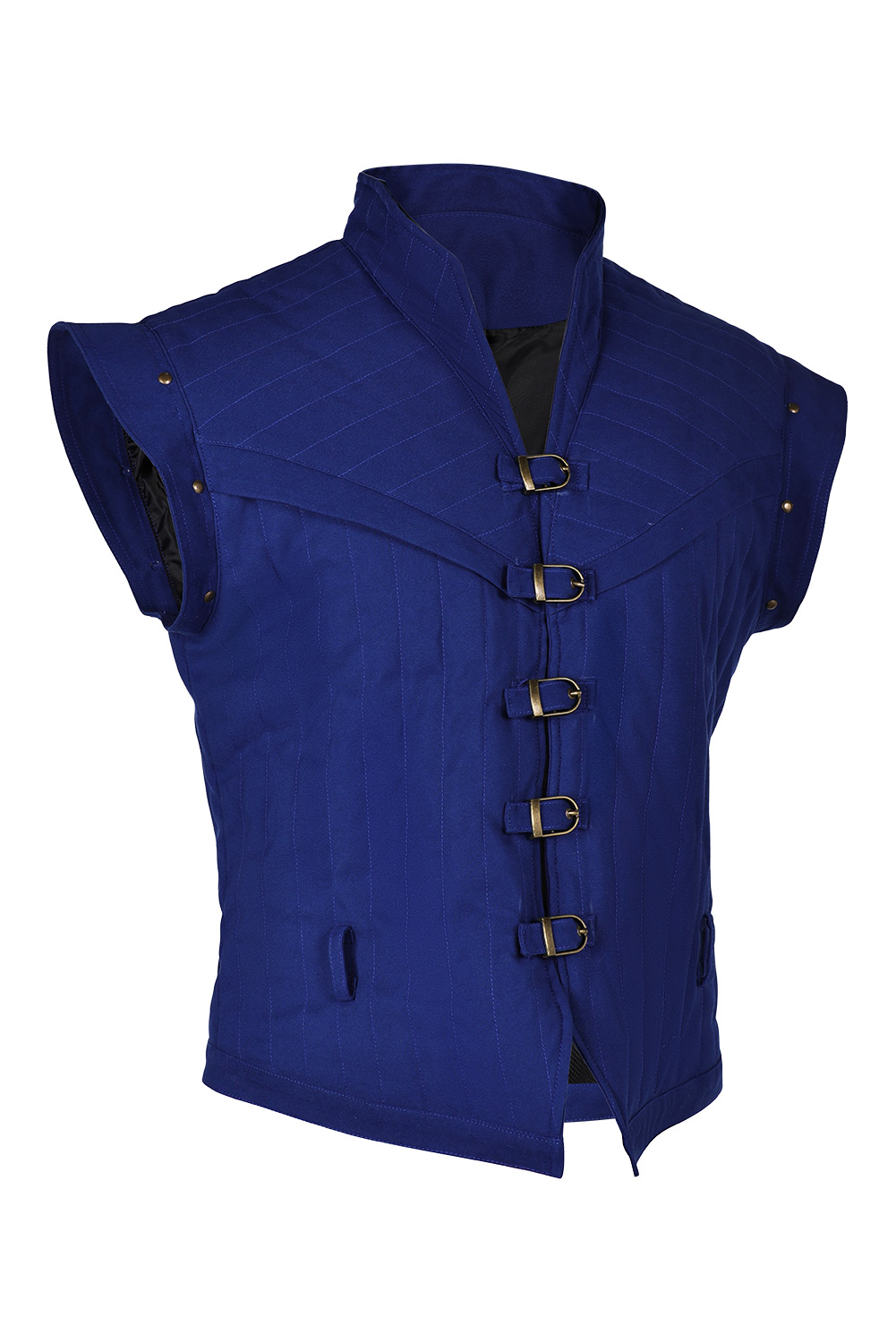 Movie Tangled Flynn Rider Medieval Blue Waistcoat Outfits Halloween Carnival Suit Cosplay Costume