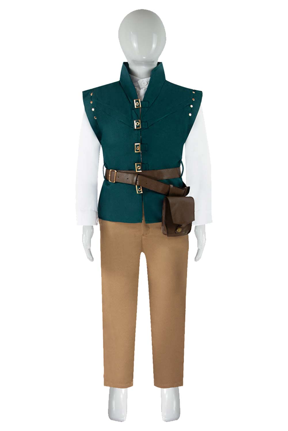 Movie Tangled Knight Flynn Rider Kids Children Medieval Outfits Halloween Carnival Suit Cosplay Costume
