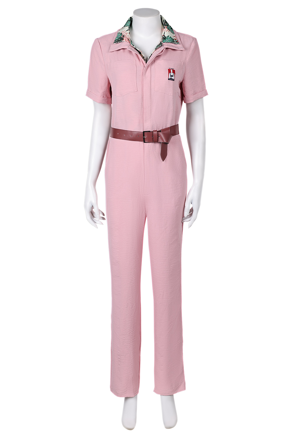 Movie The Fall Guy 2024 Jody Moreno Women Pink Jumpsuit With Belt Outfits Halloween Carnival Suit Cosplay Costume 