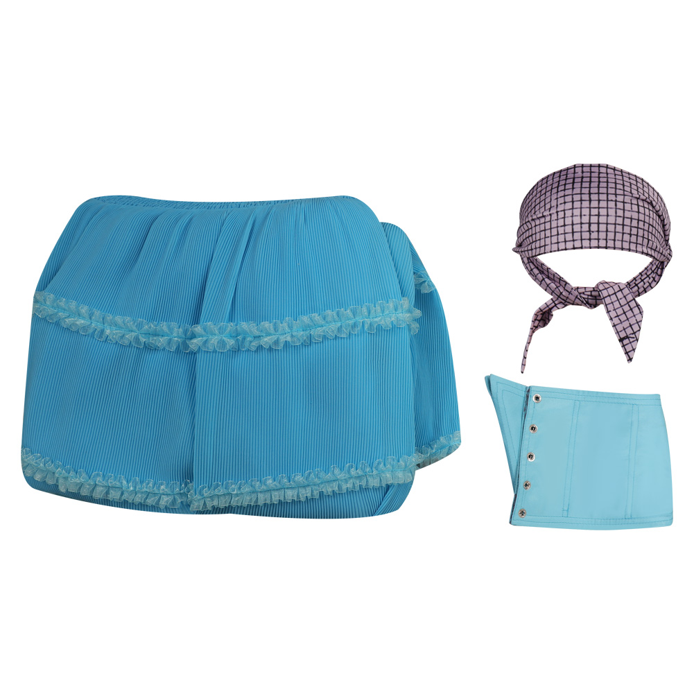 Movie The Little Mermaid Ariel Blue Dress Outfits Halloween Carnival Suit Cosplay Costume