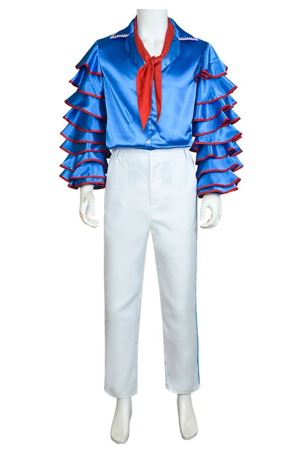 Movie The Mask Jim Carrey Stanley Ipkiss Blue Disco Uniform Set Outfits Halloween Carnival Suit Cosplay Costume