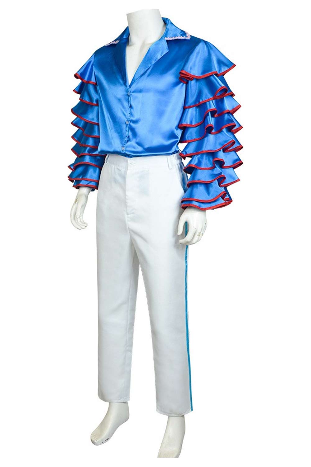 Movie The Mask Jim Carrey Stanley Ipkiss Blue Disco Uniform Set Outfits Halloween Carnival Suit Cosplay Costume