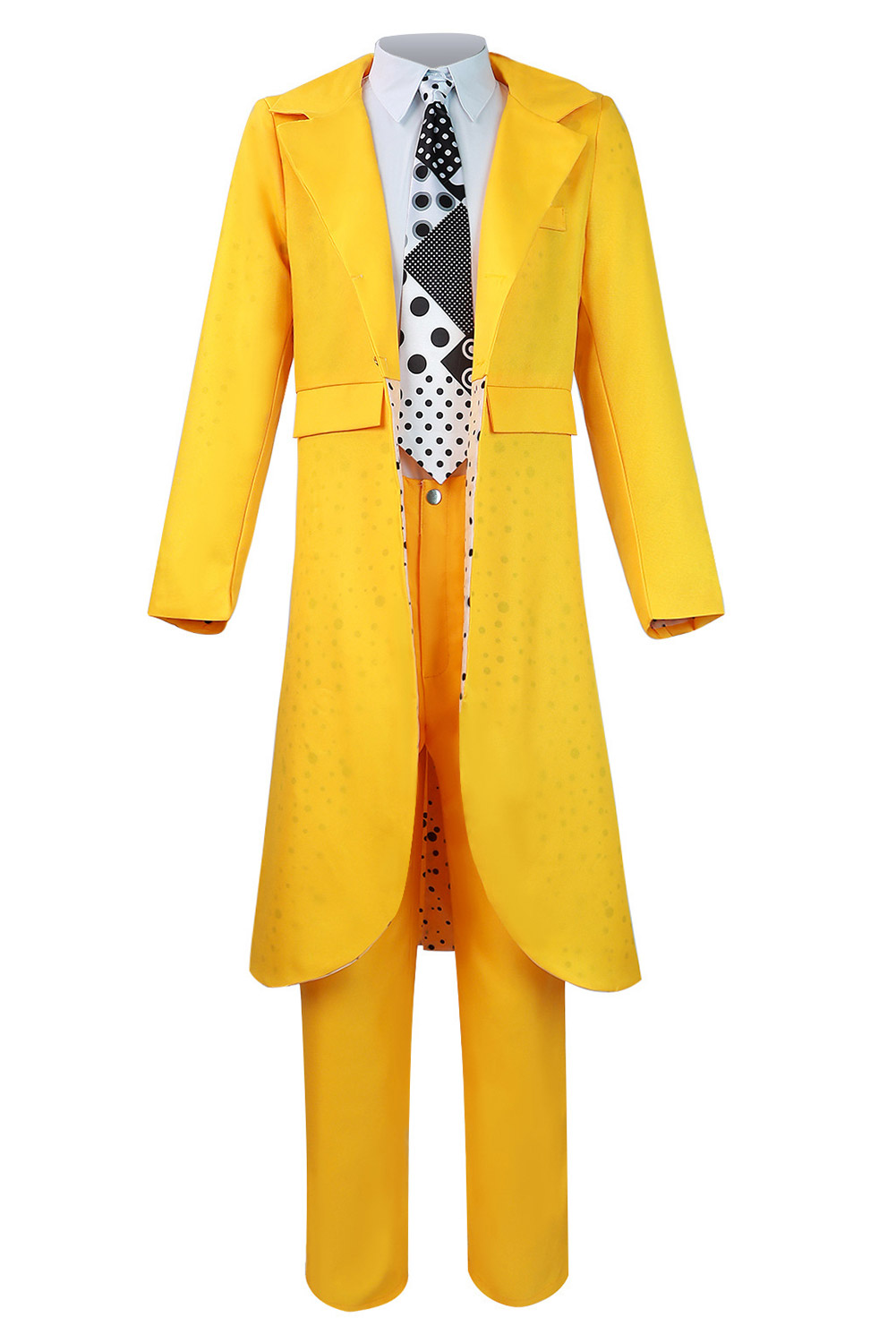 Movie The Mask Jim Carrey Stanley Ipkiss Uniform Outfits Halloween Carnival Cosplay Costume