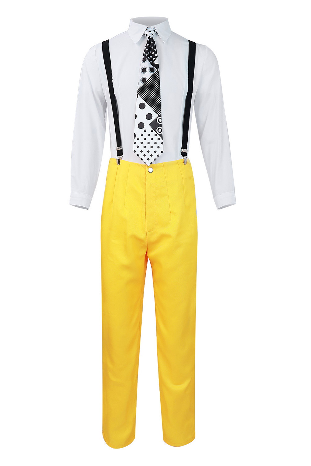 Movie The Mask Jim Carrey Stanley Ipkiss Uniform Outfits Halloween Carnival Cosplay Costume