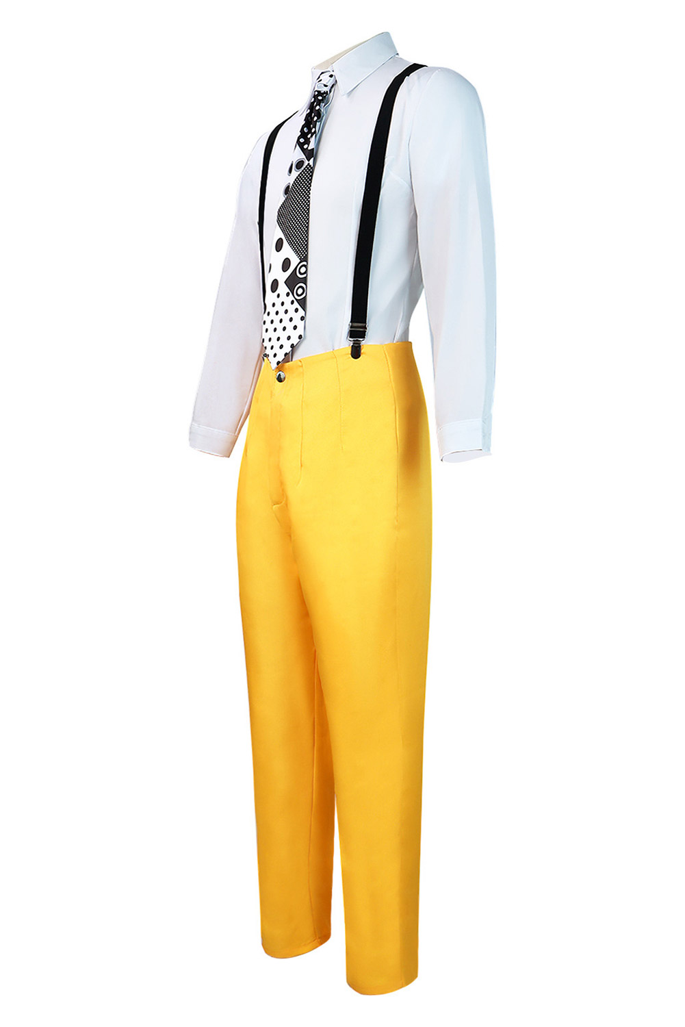 Movie The Mask Jim Carrey Stanley Ipkiss Uniform Outfits Halloween Carnival Cosplay Costume