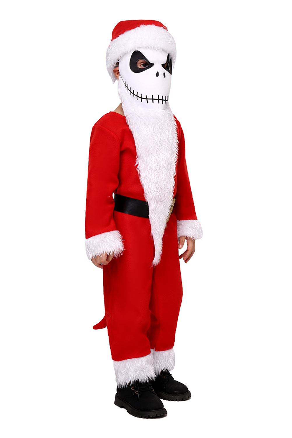 Movie The Nightmare Before Christmas Jack Skellington Christmas Kids Children Outfits Halloween Carnival Suit Cosplay Costume