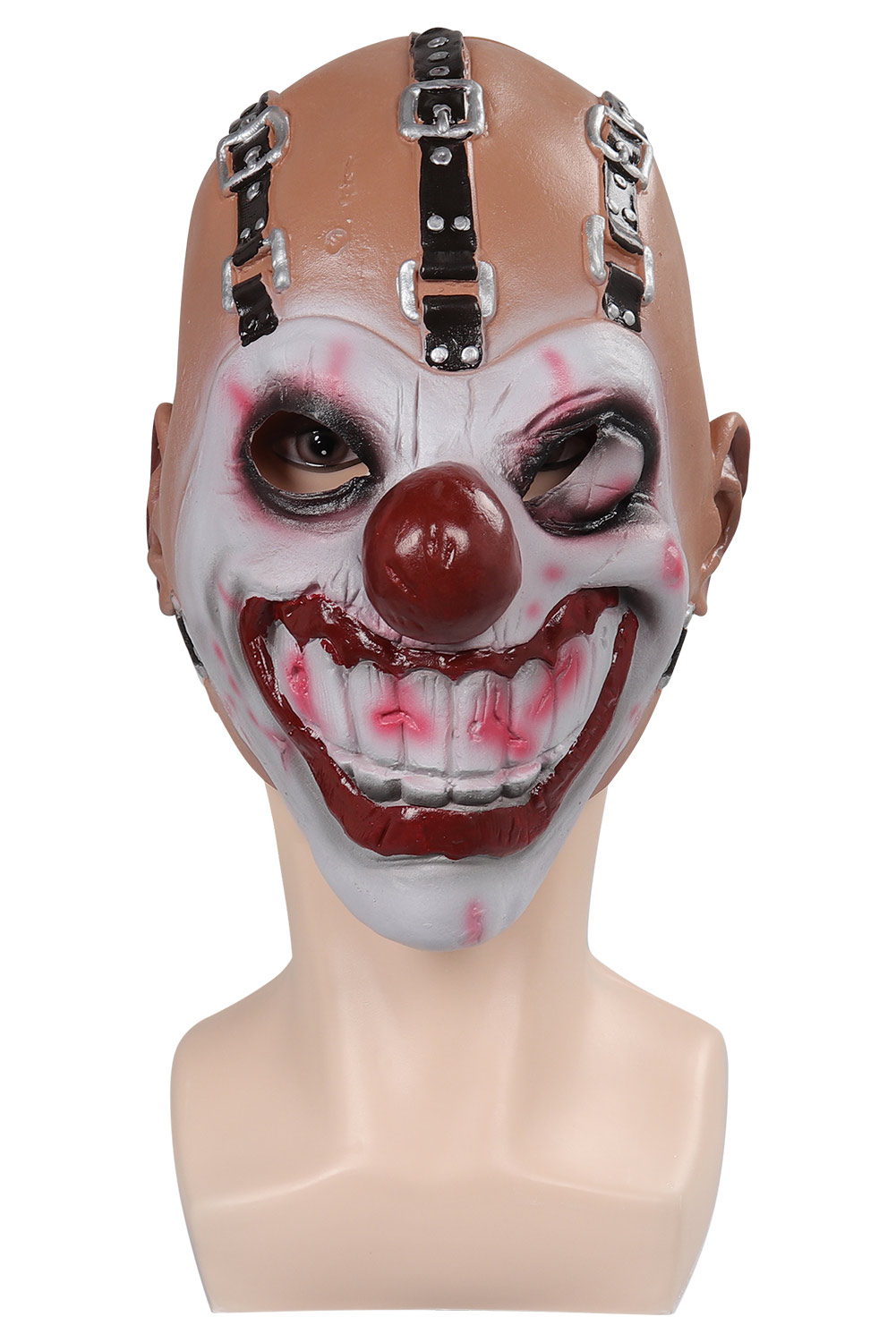 Movie Twisted Metal Sweet Tooth Mask Cosplay Latex Masks Helmet Halloween Costume Props