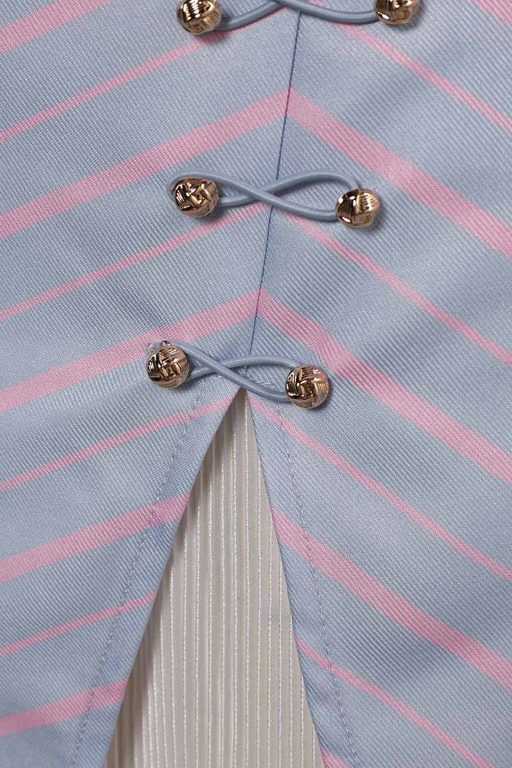 Movie Wicked Glinda Women Purple Striped Set Outfits Halloween Carnival Suit Cosplay Costume