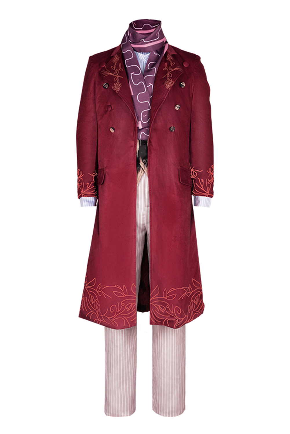Movie Willy Wonka Coat Outfits Halloween Carnival Party Suit Cosplay Costume