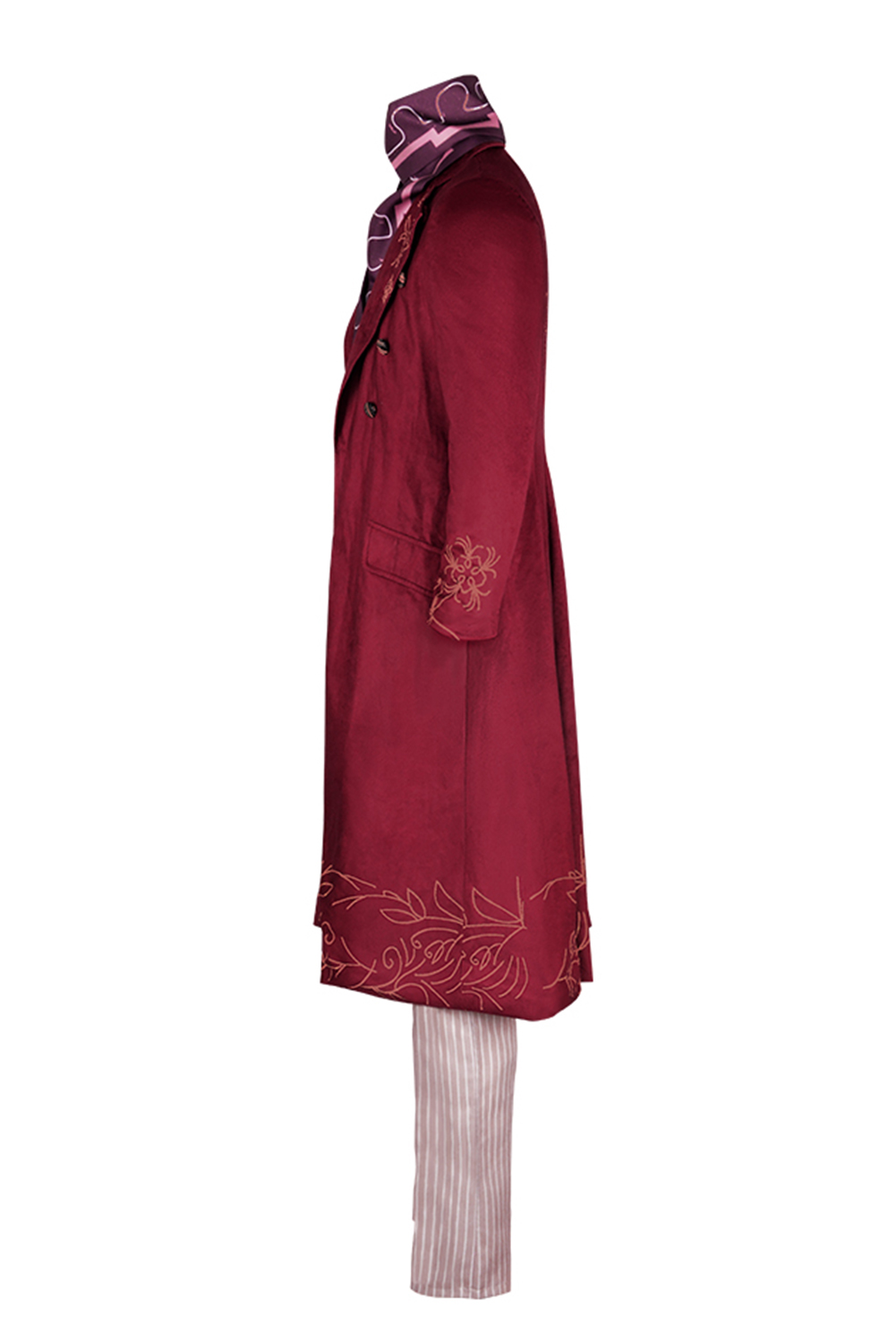 Movie Willy Wonka Coat Outfits Halloween Carnival Party Suit Cosplay Costume