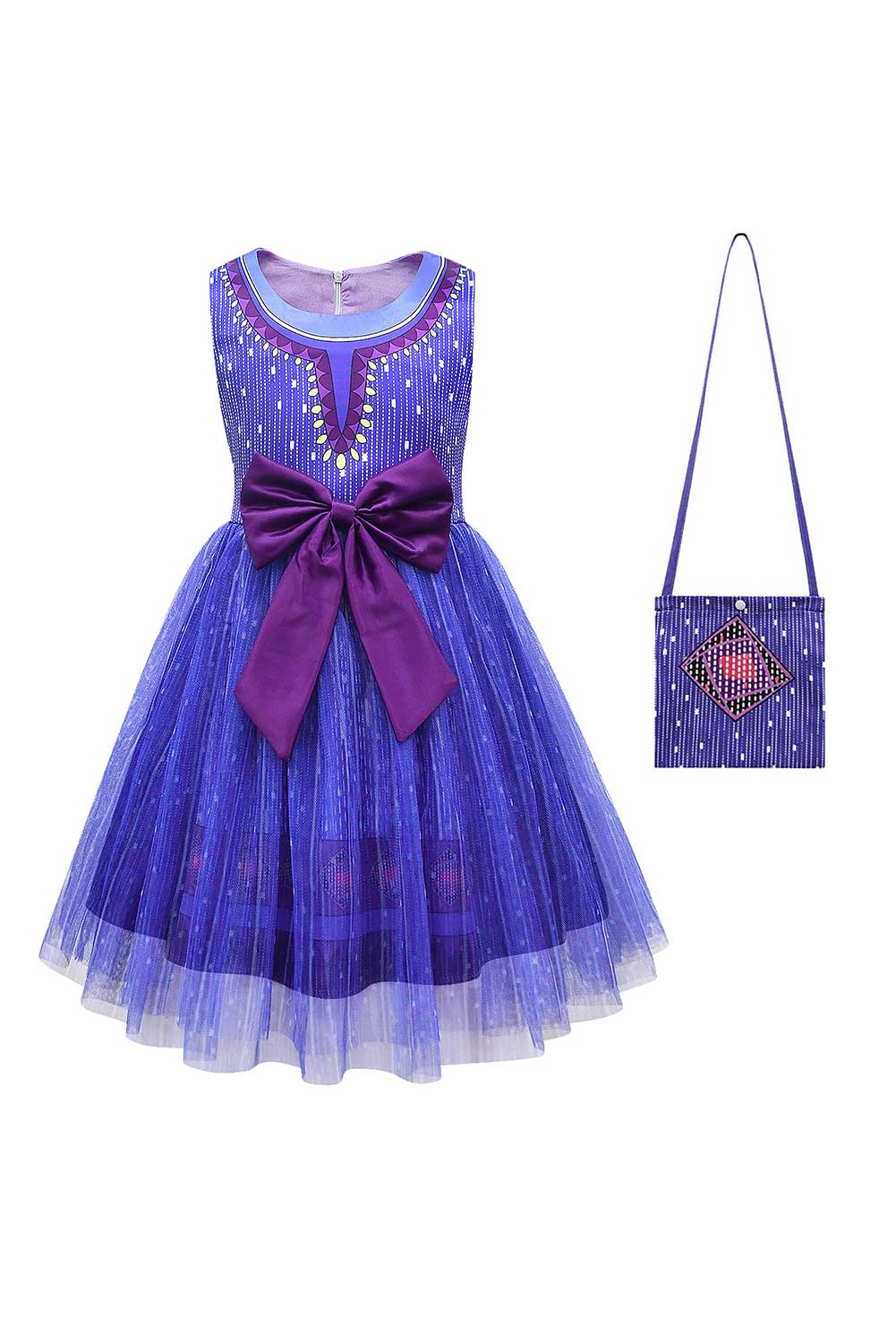 Movie Wish Asha Kids Girls Princess Dress Outfits Halloween Carnival Suit Cosplay Costume
