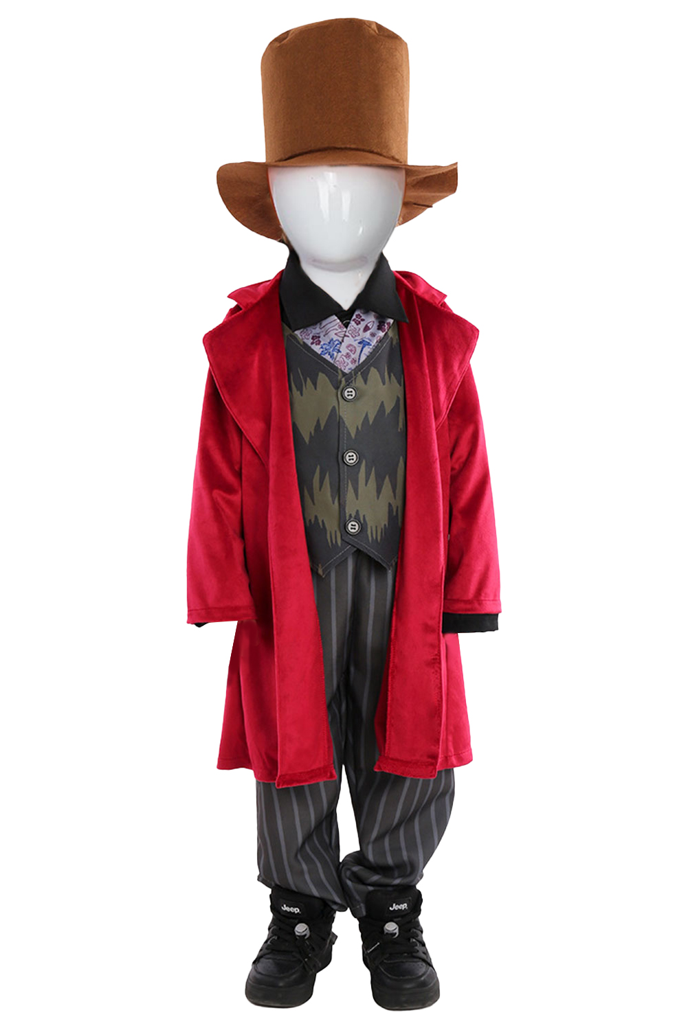 Movie Wonka Chocolate Factory Kids Children Outfits Halloween Carnival Suit Cosplay Costume